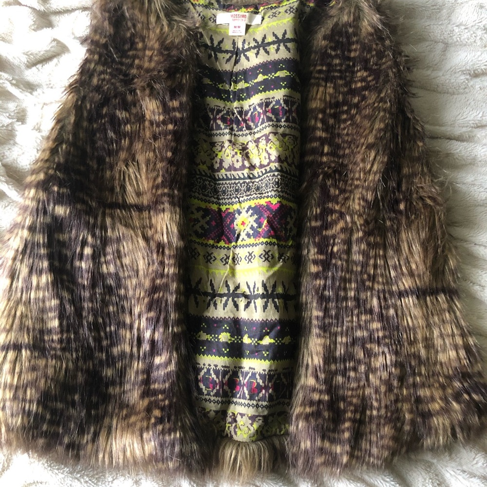 Faux fur vest